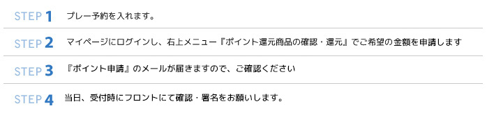 ポイントの交換方法